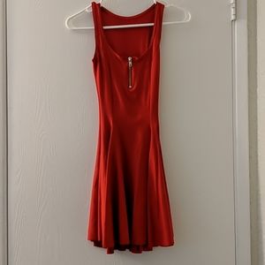 Black milk matte red evil zip dress xxs